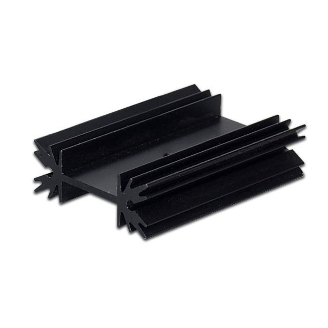 SS212 1.4" x2" x0.5" Aluminum Black Heat Sink